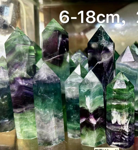 Fluorite Obelisk(Pillar) 6-18 cm, A Grade