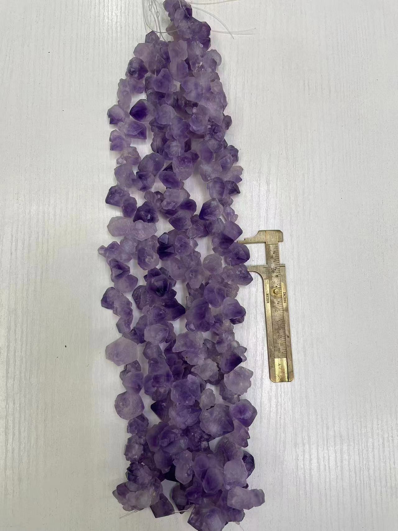 Amethyst Flower Beads, Head Drilled,Sizes 15-25 mm