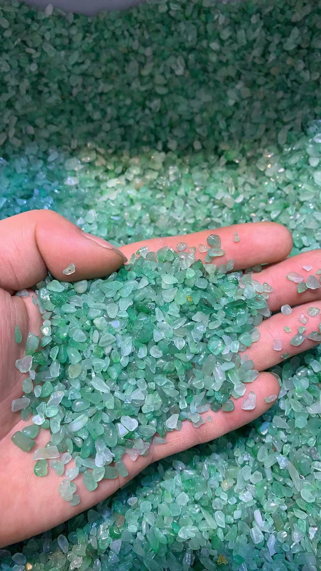 Green Aventurine,Sizes 3-5 mm