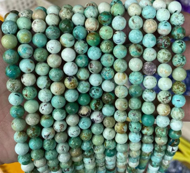 Variscite Round Beads AA Grade