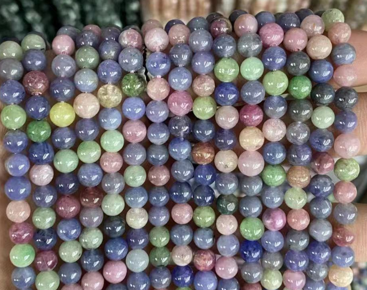 Tanzanite Round Beads,AA Grade