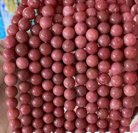 Rhodonite Round Beads,AA Grade