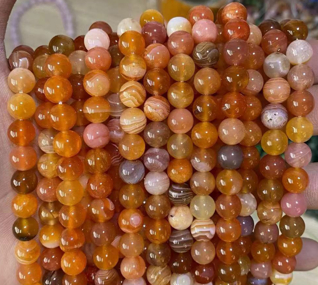 Red Persian Agate Round Beads,A- Grade