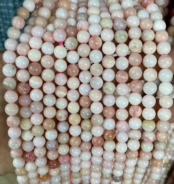 Pink Opal Round Beads,AA Grade