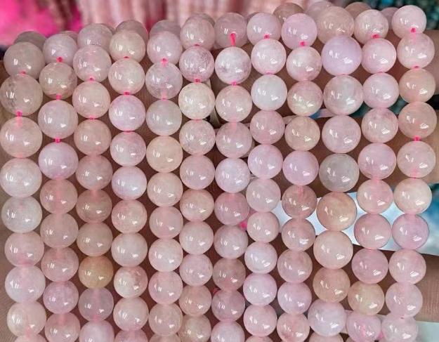 Pink Morganite Round Beads