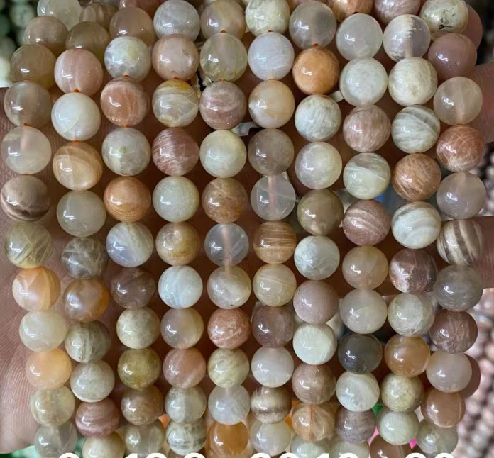 Colorful Moonstone Round Beads