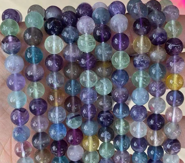 Fluorite Round Beads