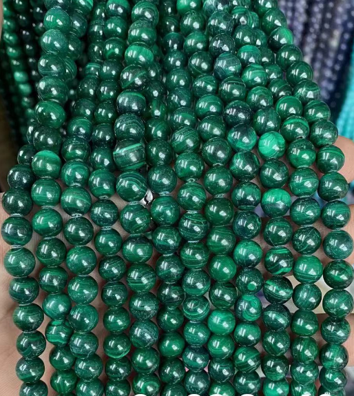 Malachite Round Beads