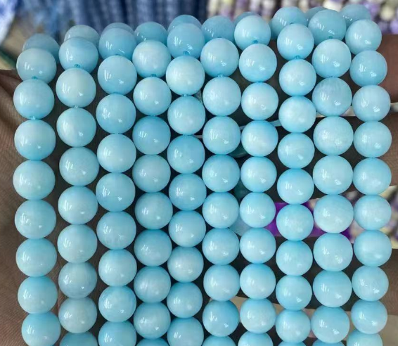 Hemimorphite Round Beads, AA Grade