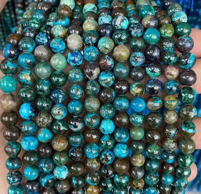 Chrysocolla Round Beads,Small size