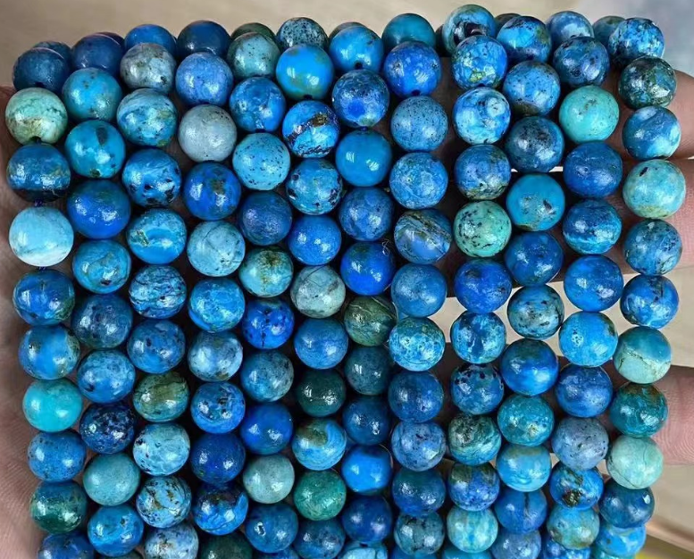 Blue Opal Round Beads