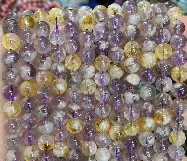 Ametrine Round Beads