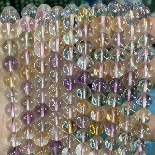 Ametrine Round Beads,AA Grade