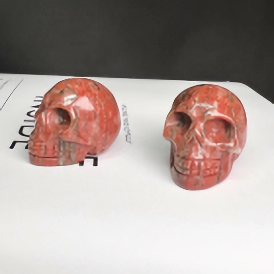 Red Sesame Jasper Skull