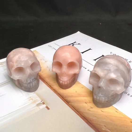 Pink Aventurine Skull