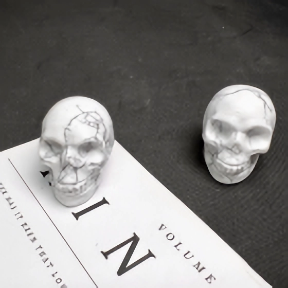 Howlite Skull