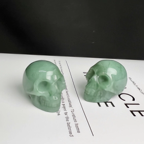 Green Aventurine Skull