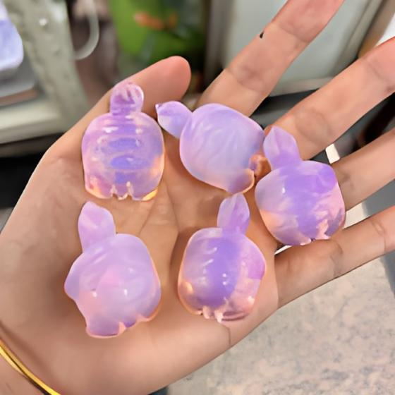 Pink Opalite Turtle