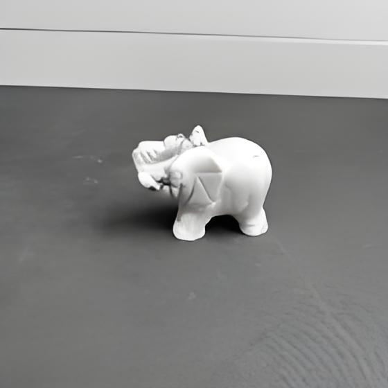 Howlite Elephant