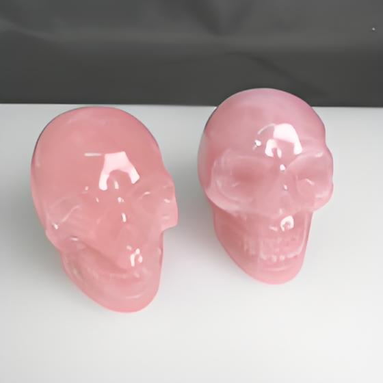 Rose Quartz Skull