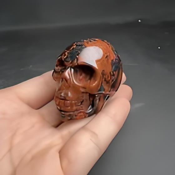 Mahogany Obsidian Skull