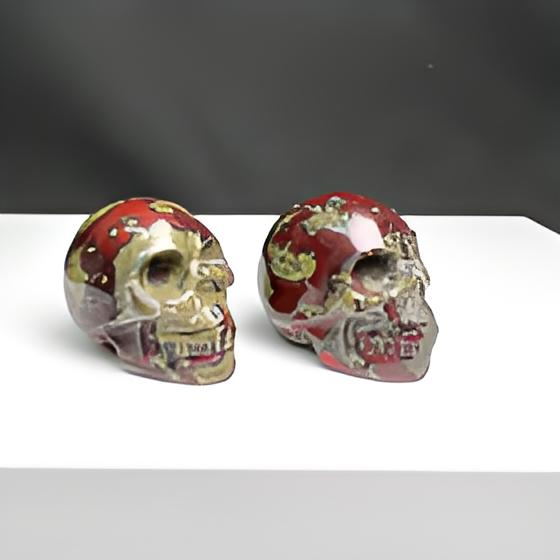 Dragon Blood Stone Skull