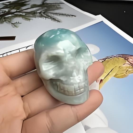 Amazonite Skull 