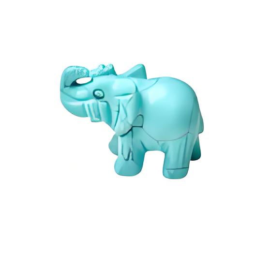 Turquoise(Synthetic) Elephant