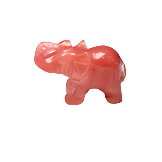 Red Glass Elephant