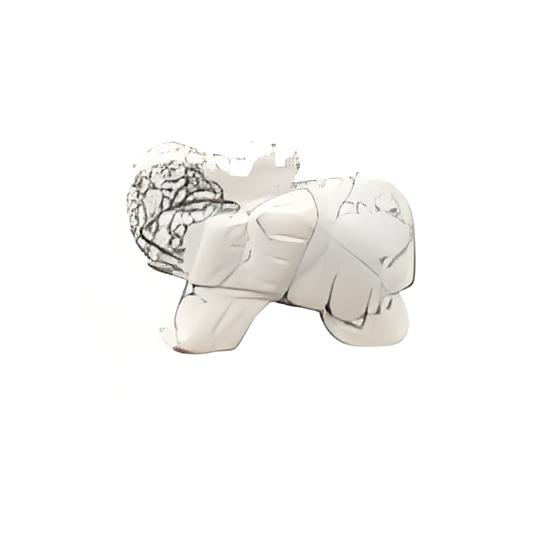 Howlite Elephant