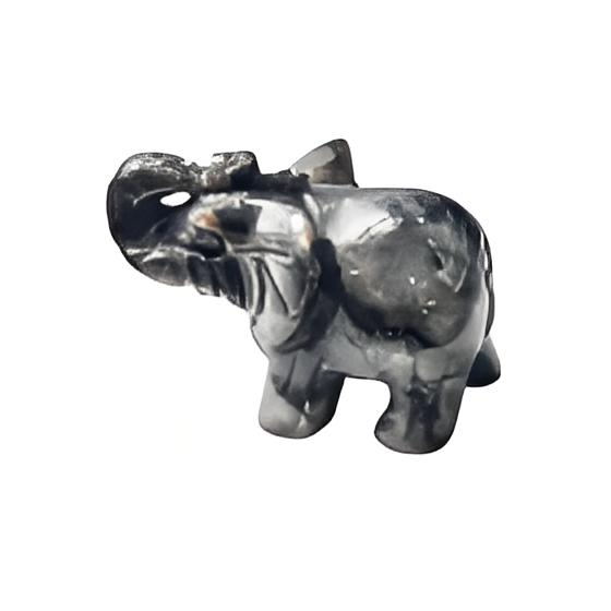 Black Labradorite Elephant