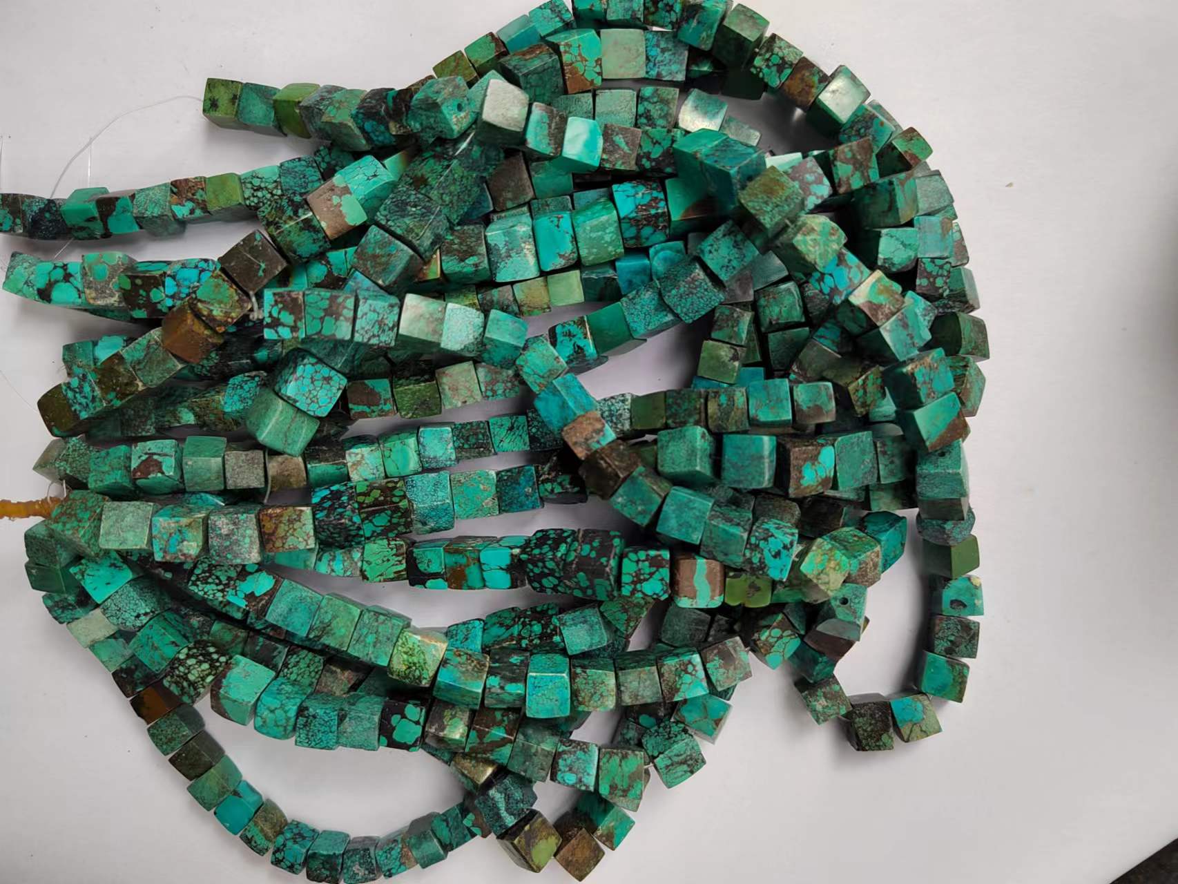 Turquoise Cube Beads