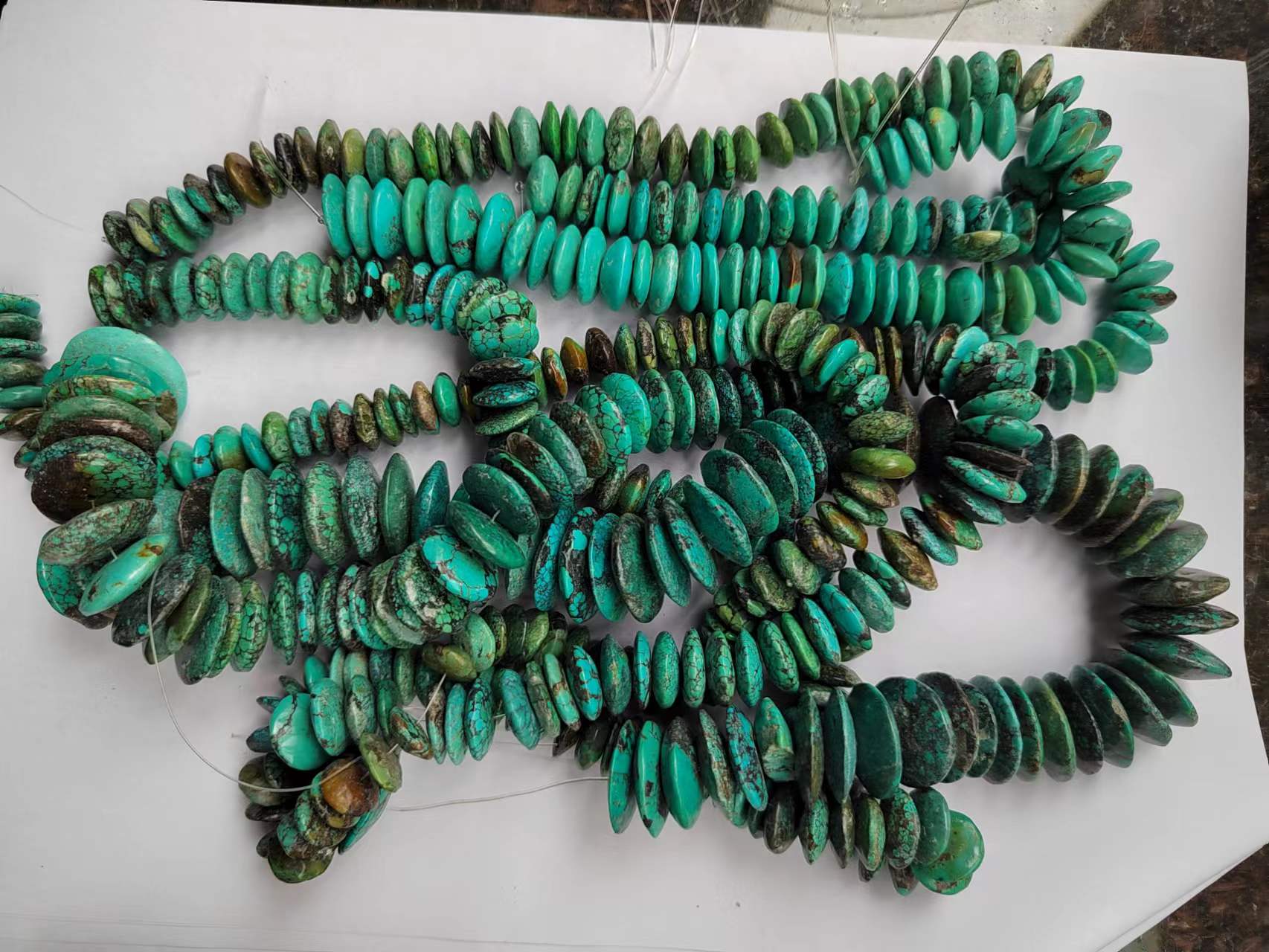 Turquoise Saucer Beads