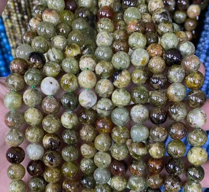 Tsavorite/Green Garnet Round Beads