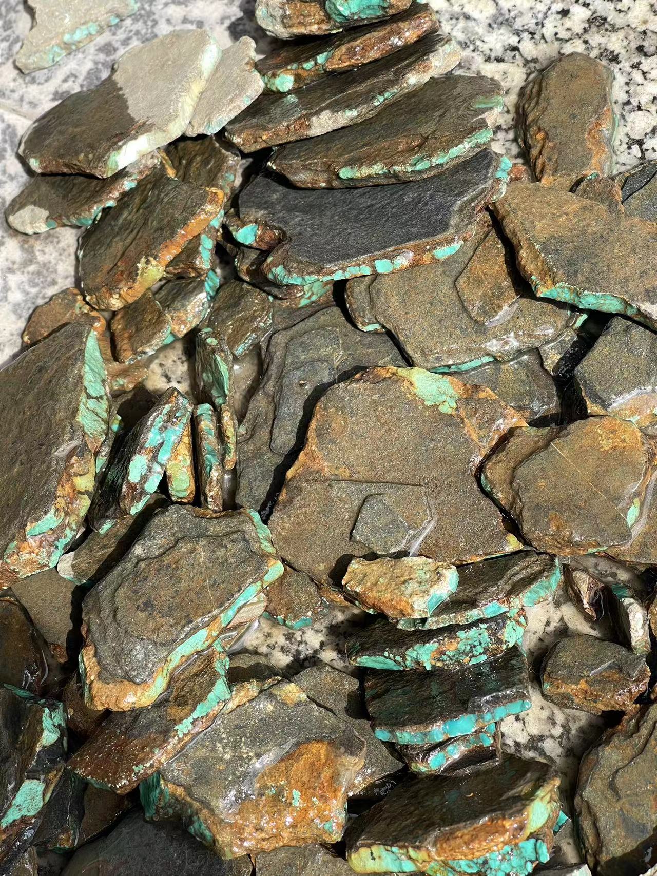  Turquoise Rough Material