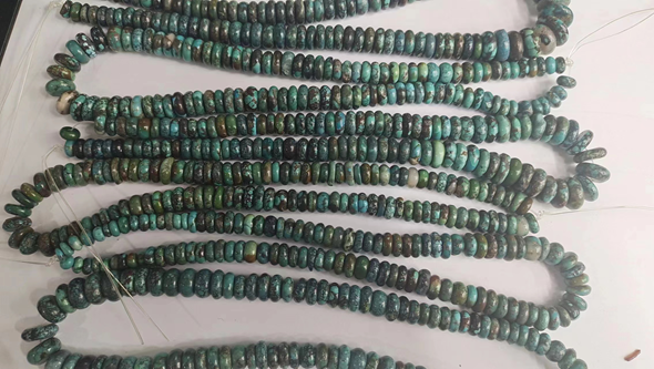 Turquoise Gradual Abacus Beads