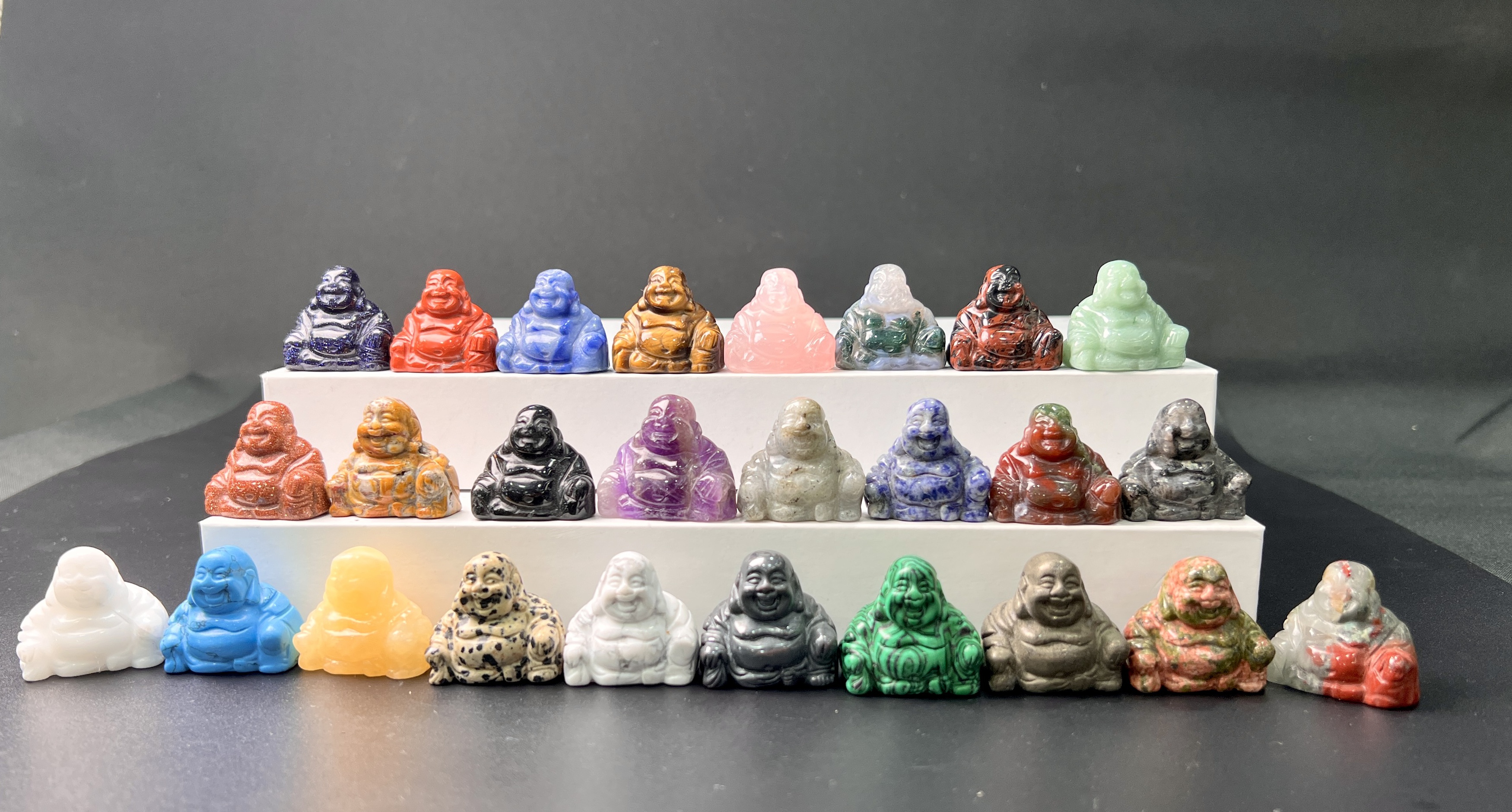 Smiling Buddha/Happy Buddha Carving of Size 1.2", 1.5" and 2"