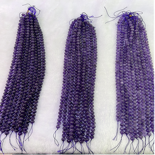 Amethyst Round Beads A Grade