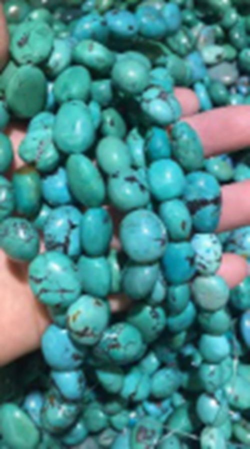 Turquoise Flat and Oval A Grade