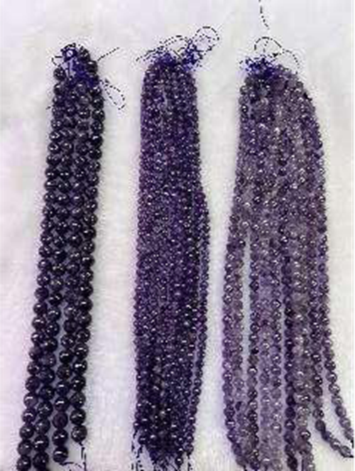 Amethyst Round Beads AB Grade