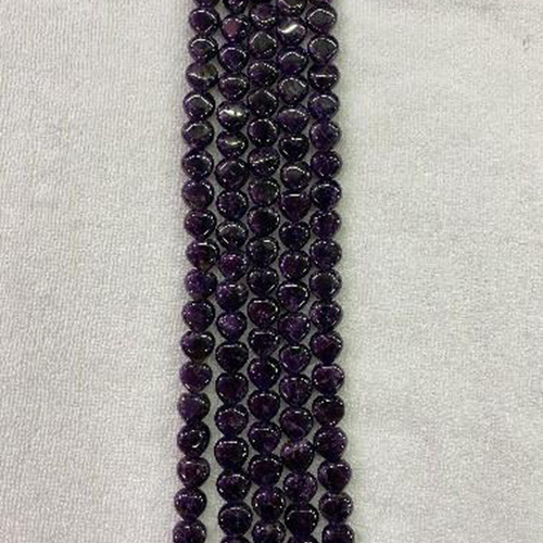 Amethyst Heart-Shaped Beads A+ Grade