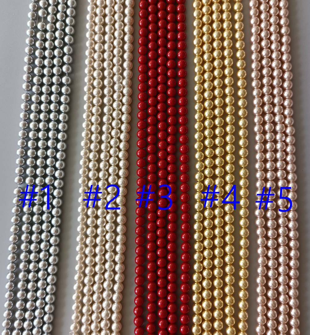 Glass Imitation Pearl Beads