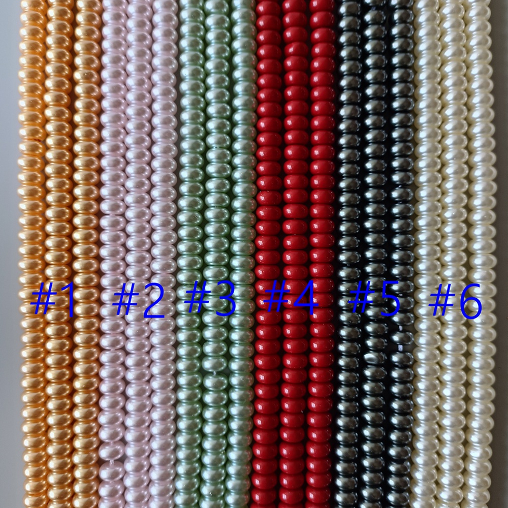 Glass Abacus Beads